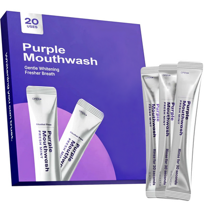 Purple Mouthwash Purple colour correction that neutralises yellow tones in 30 seconds. 20 single-use sachets.