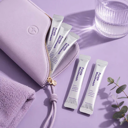 Purple Mouthwash Purple colour correction that neutralises yellow tones in 30 seconds. 20 single-use sachets.