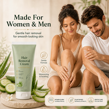 Calvrea™ Natural Gentle Hair Removal Cream | For Women & Men, Sensitive Skin