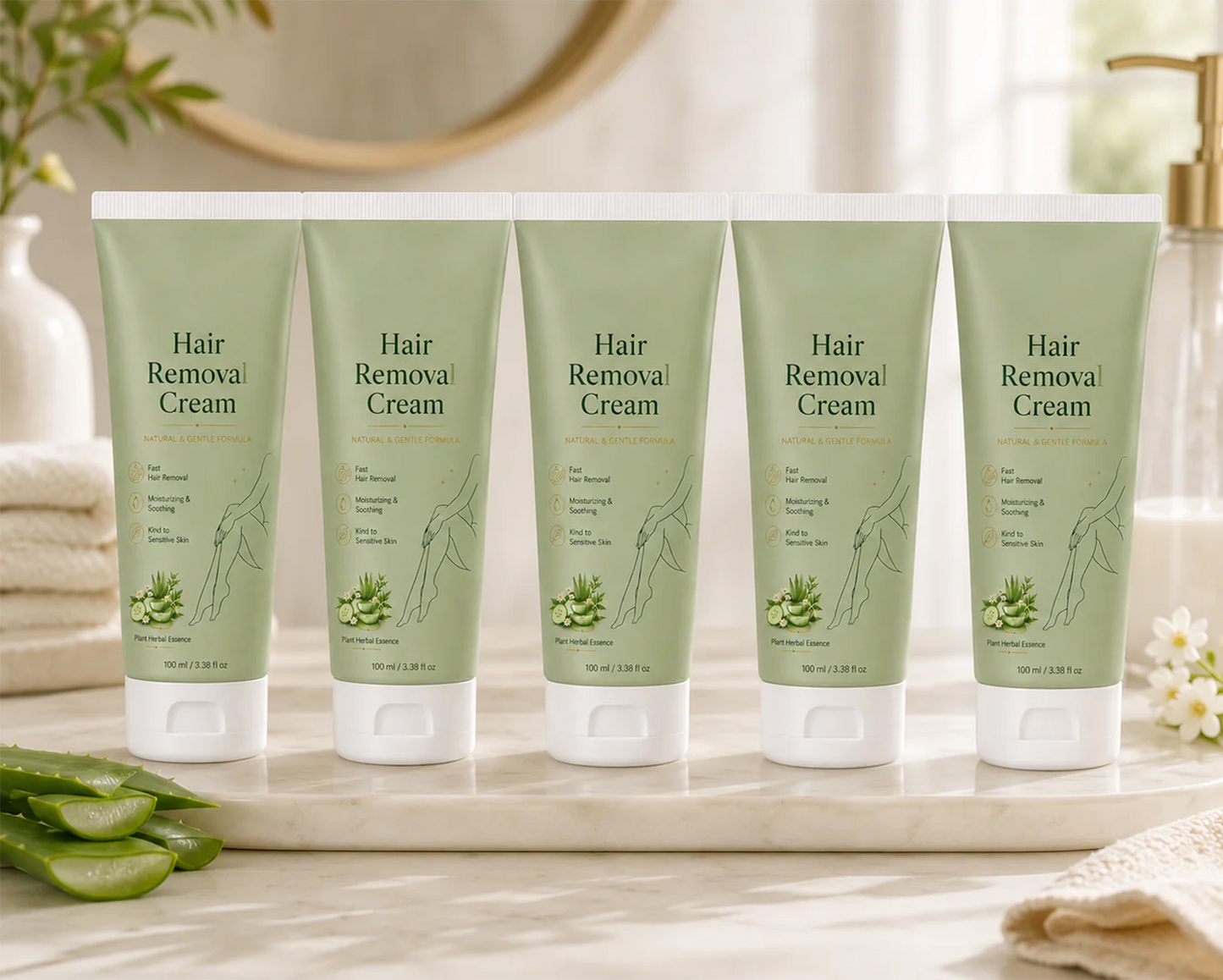 Calvrea™ Natural Gentle Hair Removal Cream | For Women & Men, Sensitive Skin