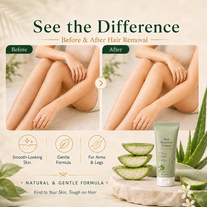Calvrea™ Natural Gentle Hair Removal Cream | For Women & Men, Sensitive Skin